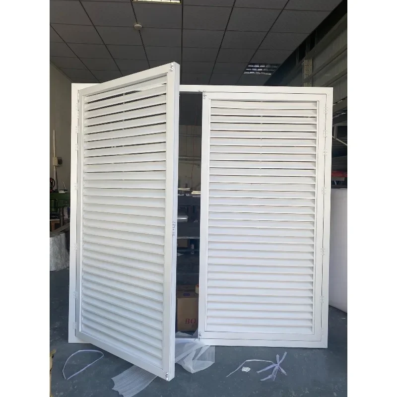 Openable shutters Double door shutters Aluminum cabinet door shutters Heating cover Vents