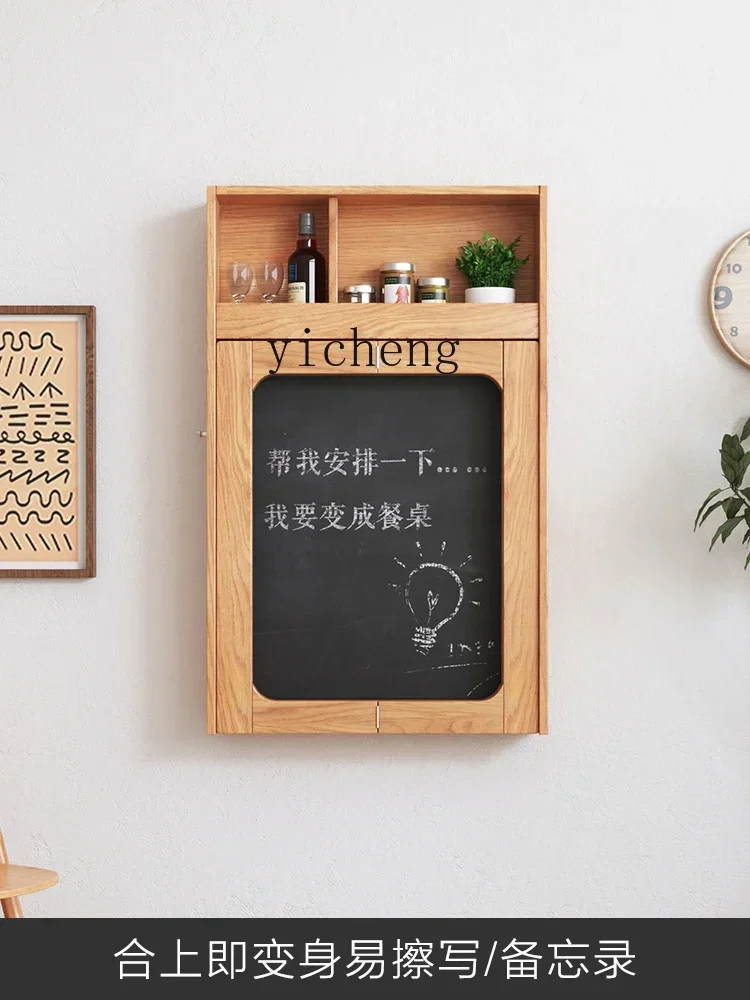 l3 folding dining table hanging on the wall Small apartment bar counter Multifunctional advanced invisible telescopic