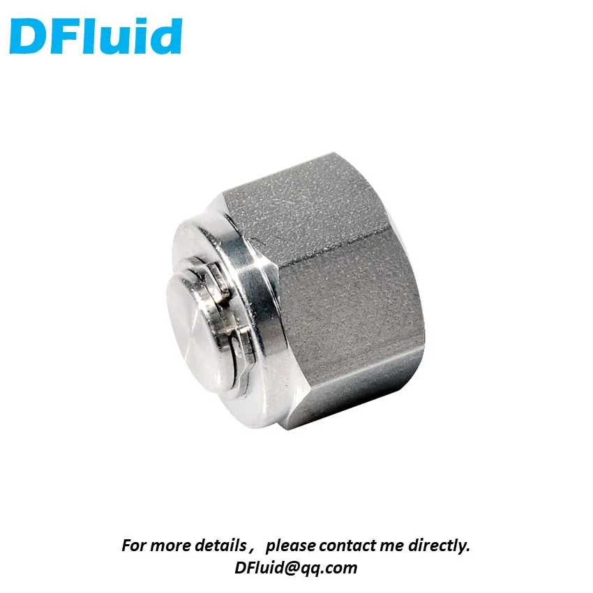 1 pc 316 Stainless Steel LOK PLUG Double Ferrule Compression Connector 1/8 1/4 3/8 1/2 Pipe Fitting Water Gas replace Swagelok