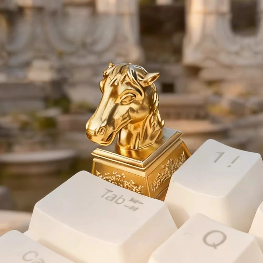 2026 Year of The Horse New Year Keycaps 3D Animal Personalized Keyboard Decoration Accessories Gifts for New Year Keycap