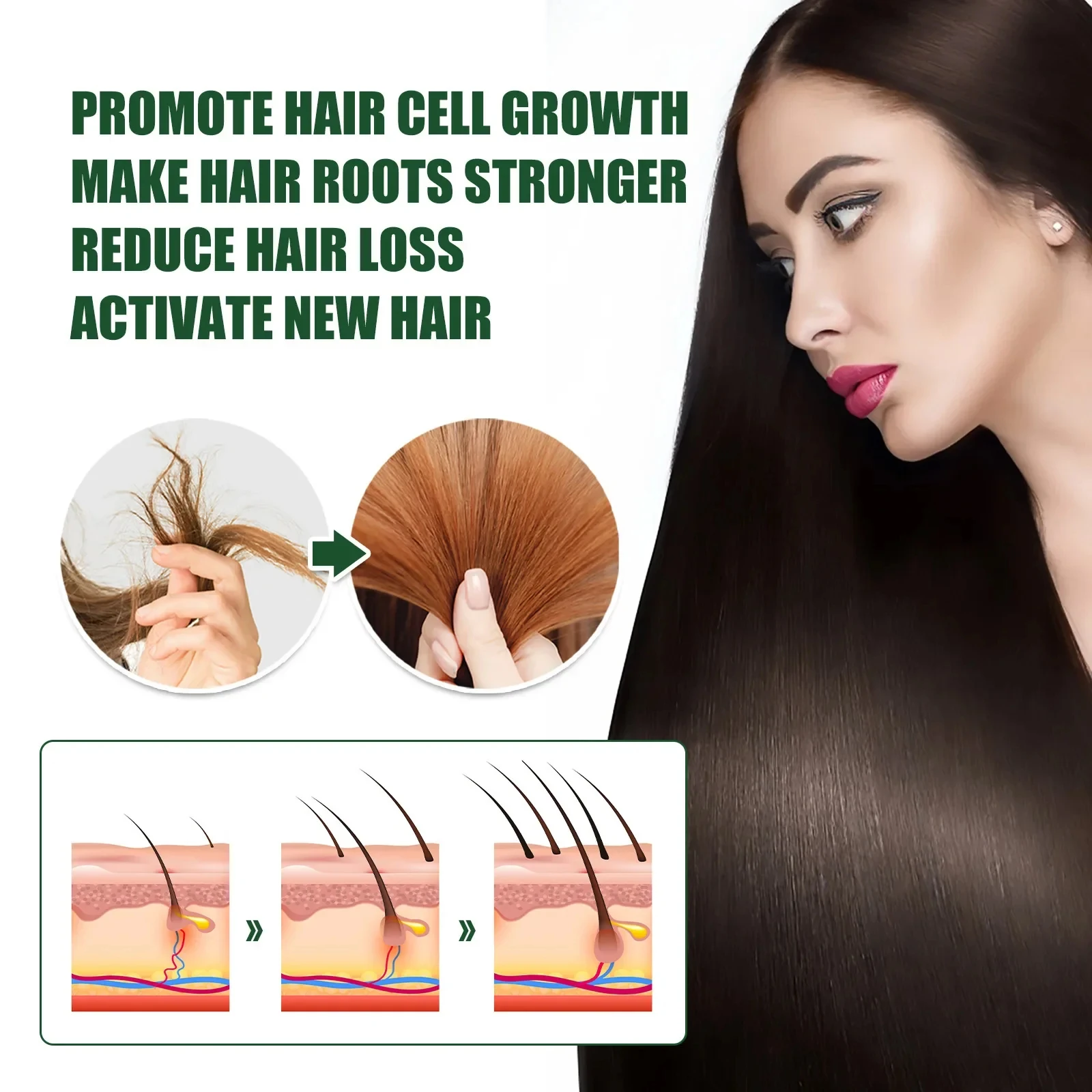 Hair Growth Essence Oil Ginger Hair Growth Oil Anti Hair Loss Prevent Baldness Treatment Fast Nourish Scalp Hairs Care