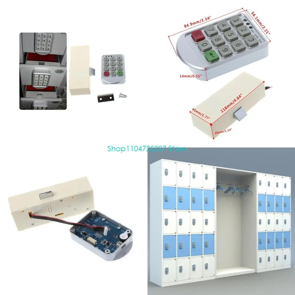 

D8KF Электронная цифровая клавиатура Шкафы для супермаркетов Кодовый номер двери Замок с паролем