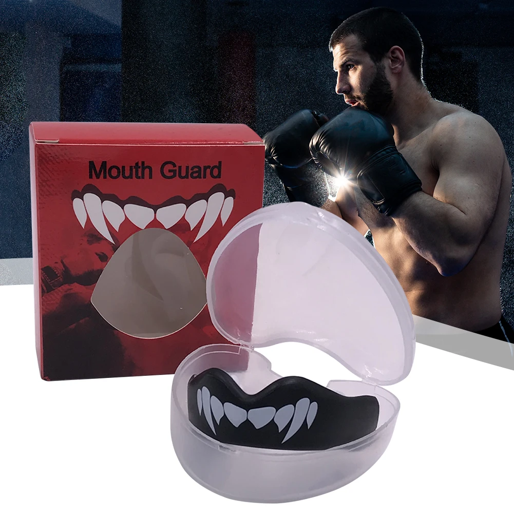 EVA Boxing Mouthguard Lightweight Football Teeth Protector Protection Against Impact Buffering Effect for Lacrosse Martial Arts