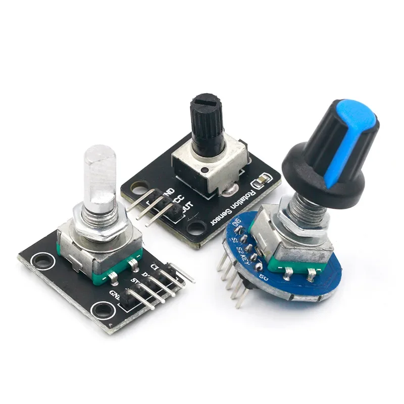 360 Degrees Rotary Encoder Module Rotary Potentiometer Analog Knob Module for Arduino KY-040  RV09 Rotary Encoder EC11 Knob Cap