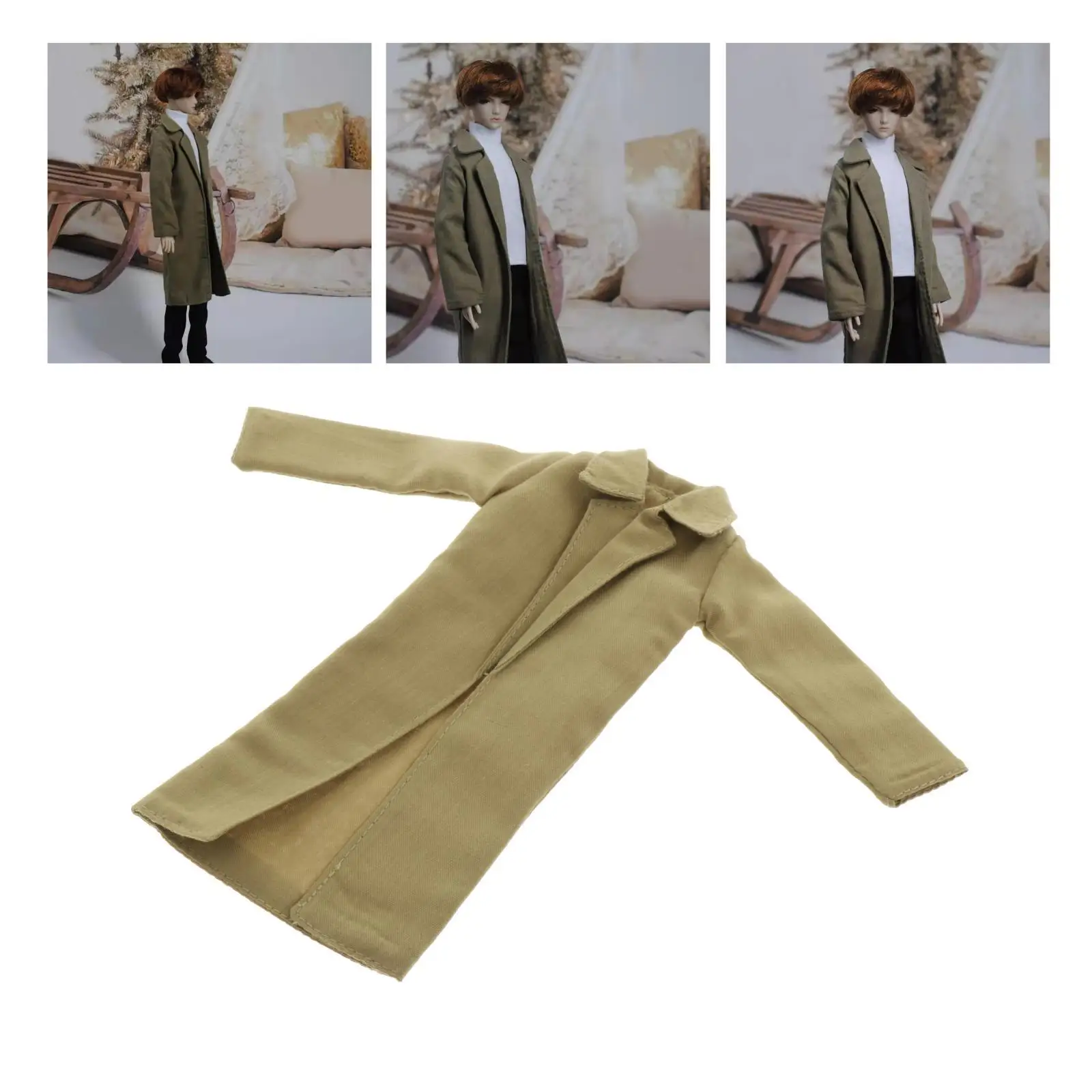 Menino boneca manga comprida casual lapela trench coat jaqueta corta-vento slim fit