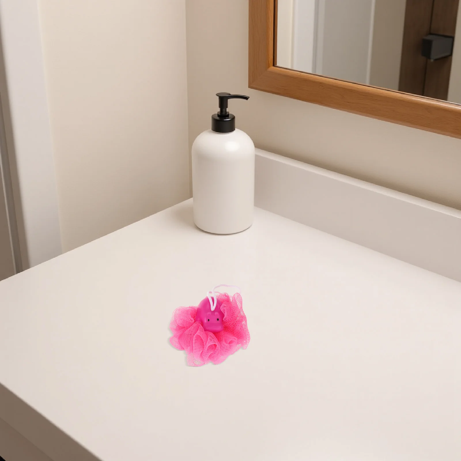 

4Pcs Kids Bath Sponge Cartoon Animal Shower Loofah Soft Exfoliating Mesh Body Scrub Loofah Whale Frog Hippo Ladybug Shower Pouf