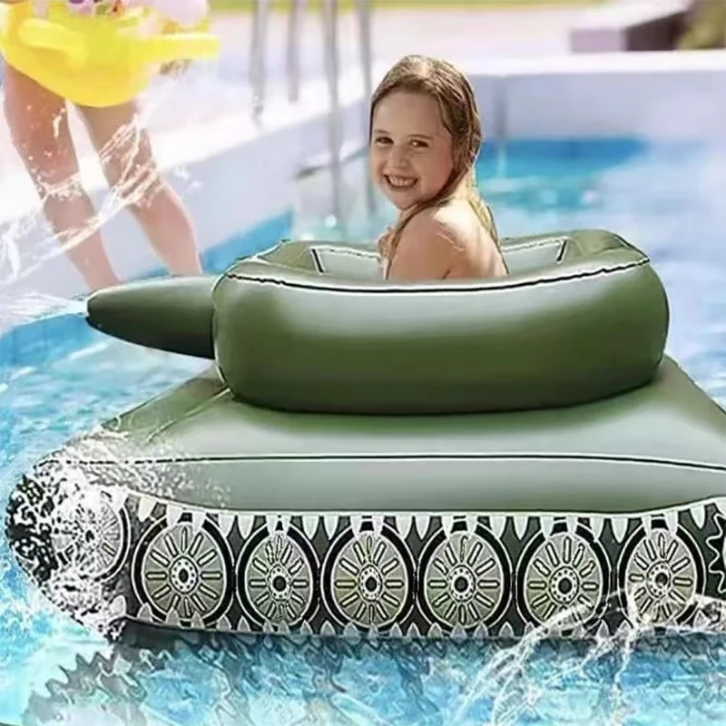 Sommer Aufblasbare Tank Kind PVC Schwimmbad Wasser Jet Große und Starke Auftrieb Schwimm Bett Im Freien Schwimmbad Wasser Spielzeug