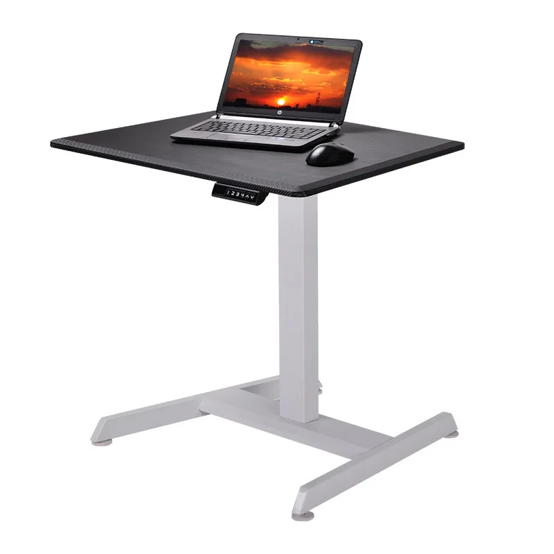 Single motor lifting table single column lifting flat tube office household computer desk lectern worktable electric
