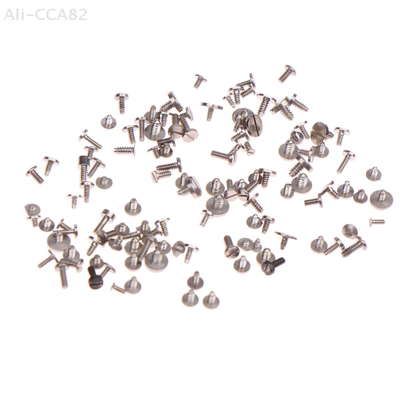 Kit Perbaikan Pergerakan Jam Tangan - 100 Buah Sekrup Campuran Presisi Mikro untuk Pembuat Jam