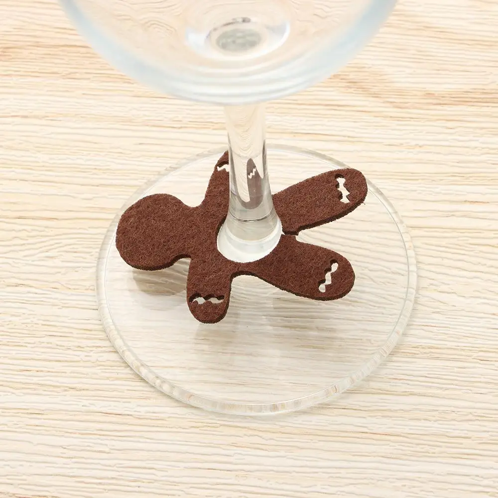 

1/10Pcs Elk Xmas Pendants Santa Claus Wine Glass Pendants Christmas Cup Decoration Rings Christmas Cup Ring Decor