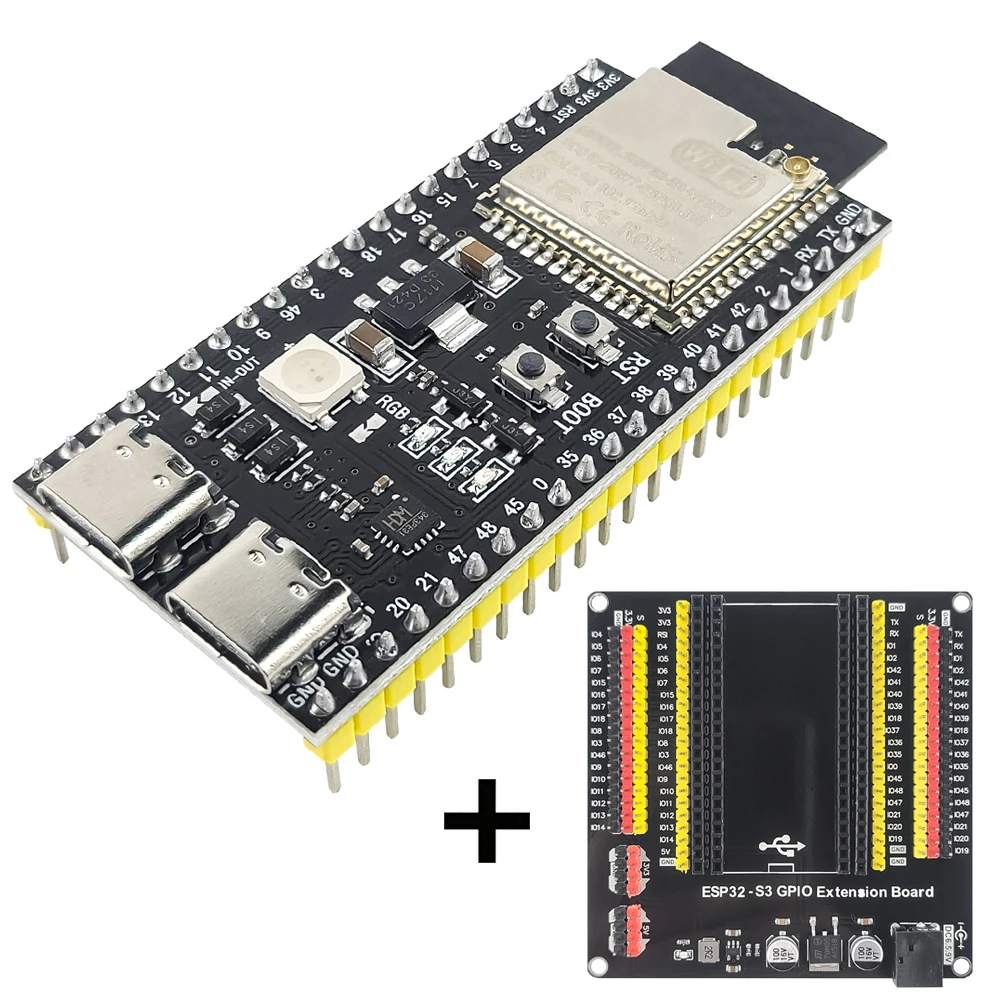 Płytka rozwojowa ESP32-S3 z zestawem adapterów rozszerzających, moduł WiFi 2.4G i BT, MCU ESP32-S3WROOM1 N16R8 44Pin Type-C ESP32-S3 — zdjęcie produktu 3