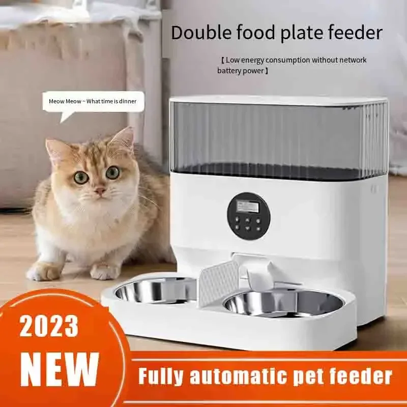 Automatic Cat Feeder Cats Dogs Regular Feeding Machine for Cat Food Dog Food Feeder Intelligent Timing and Quantification WIFI