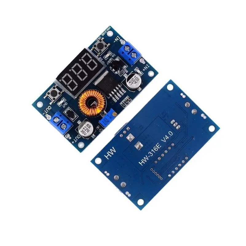 5A Boost Module High Power DC-DC Adjustable Buck Regulated Power Supply Module Digital Display Adjustable Power Supply Module