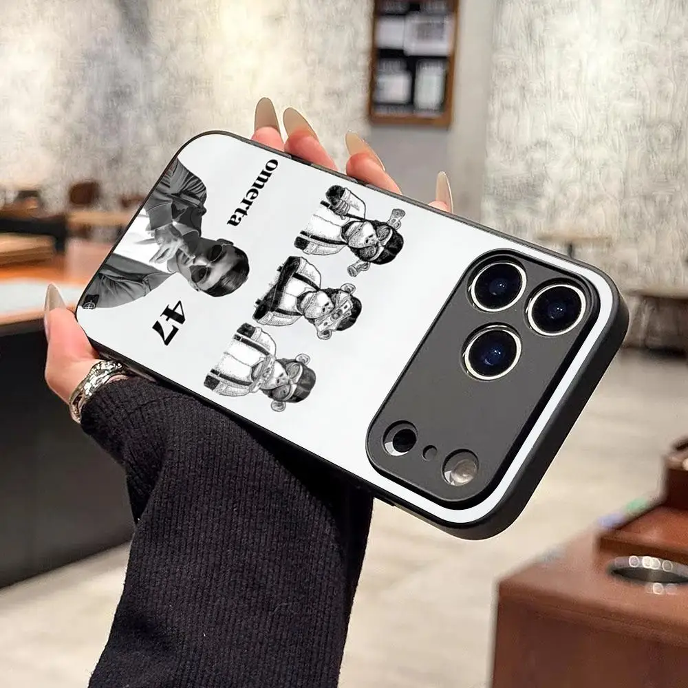 Omerta Maes Handyhülle für iPhone 17 16 15 14 Air 12 11 13 Pro Max Mini X Xr Xs Se Plus Glasabdeckung