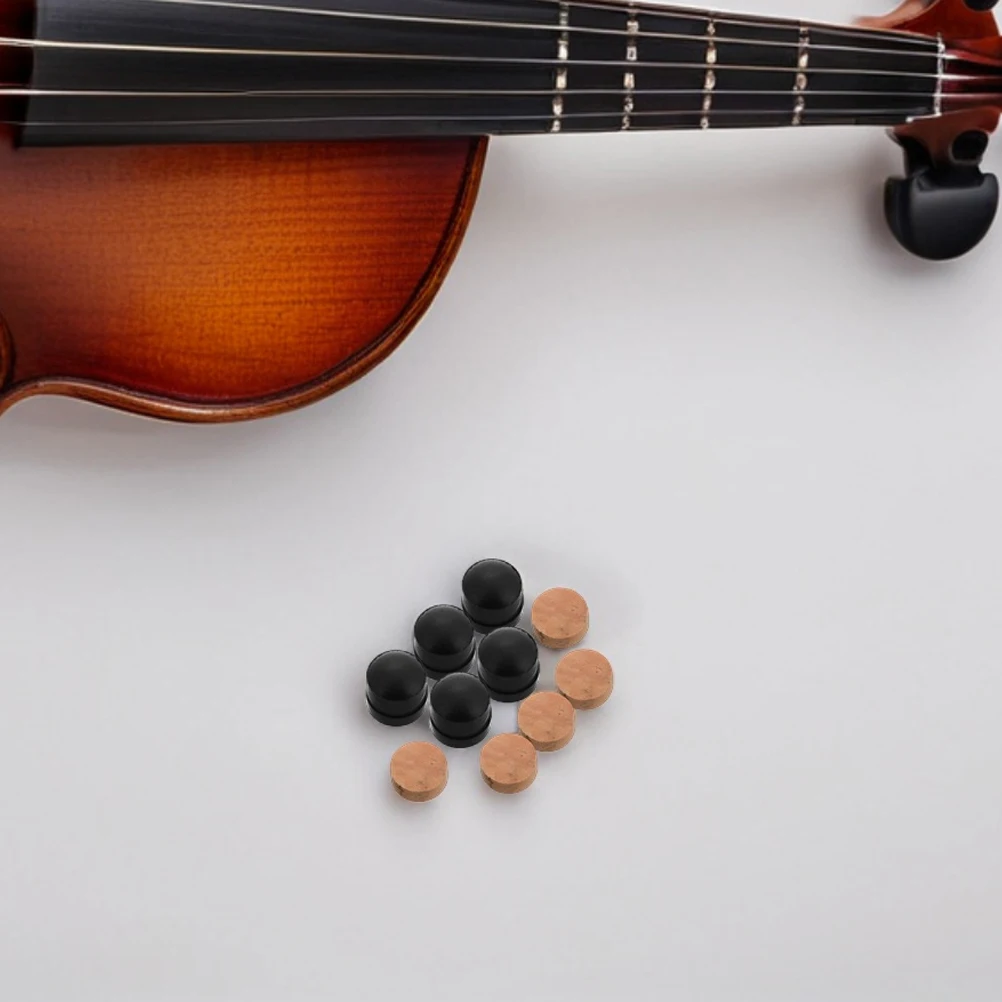 

10 set Trombone Water Key Cork Pad Set Rubber End Bumper For Secure Grip Instrument Protection Wind Instruments Accessories