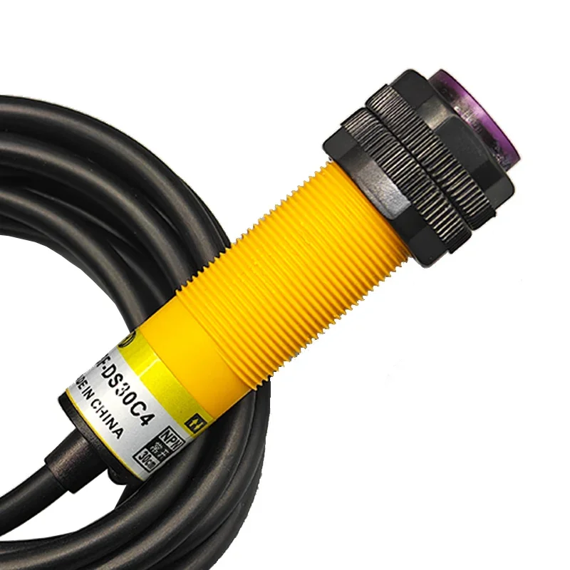 E3F-DS30C4 30C2 30P1 Infrared Diffusion Reflection Photoelectric Switch 3-wire NPN PNP Adjustable Distance 10-30CM Sensor 6-36V