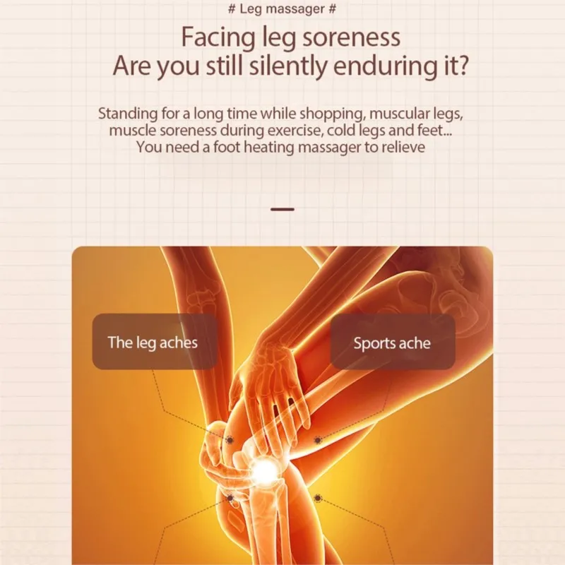 المنزل موجة الهواء مدلك الساق دوران الهواء مدلك ذكي نفخ ضغط الهواء أداة تجميل الساق