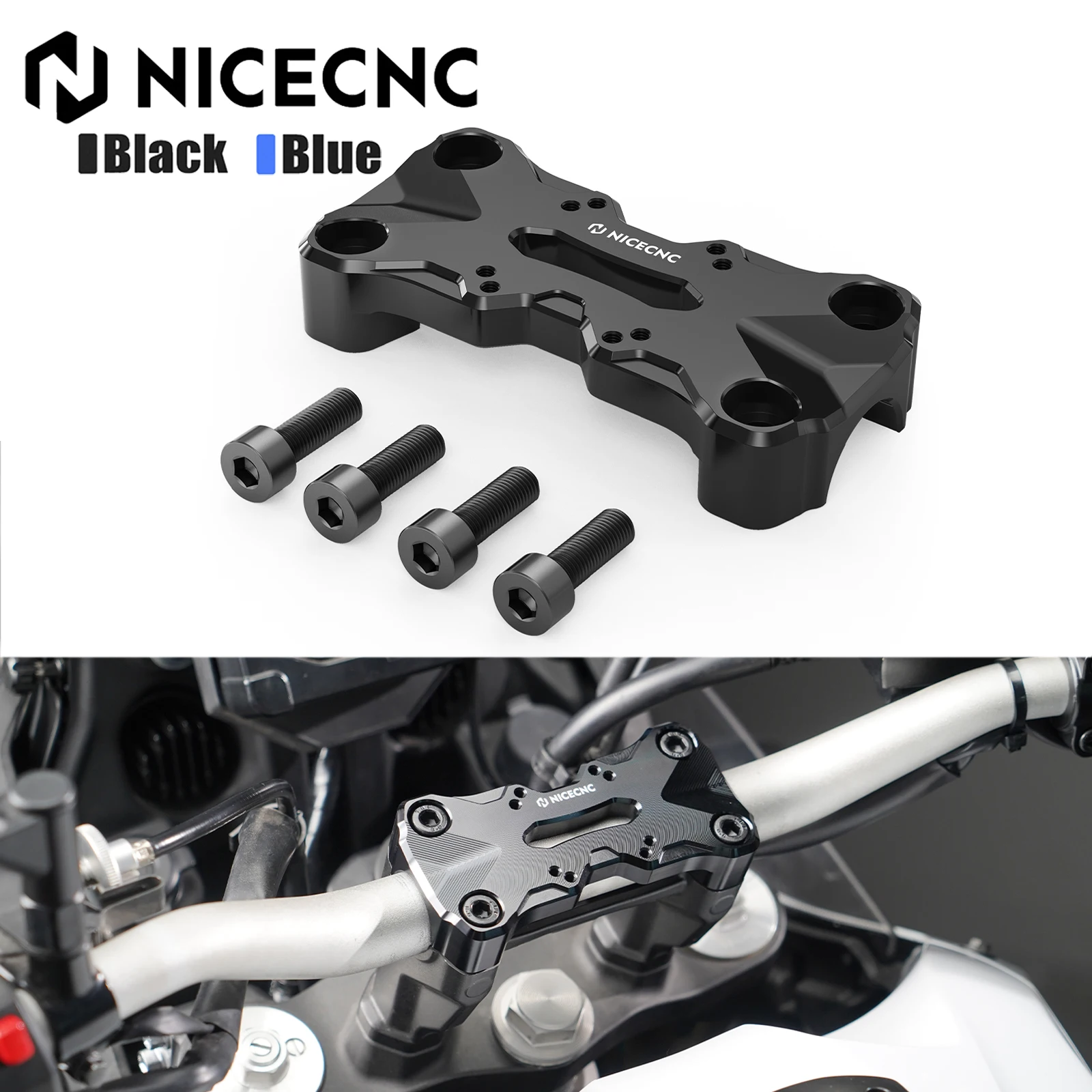 

For Yamaha Tenere 700 XTZ 700 2019-2024 Handlebar Top Clamp With AMPS Pattern T7 TENERE700 Rally Edition T700 World Raid 2022