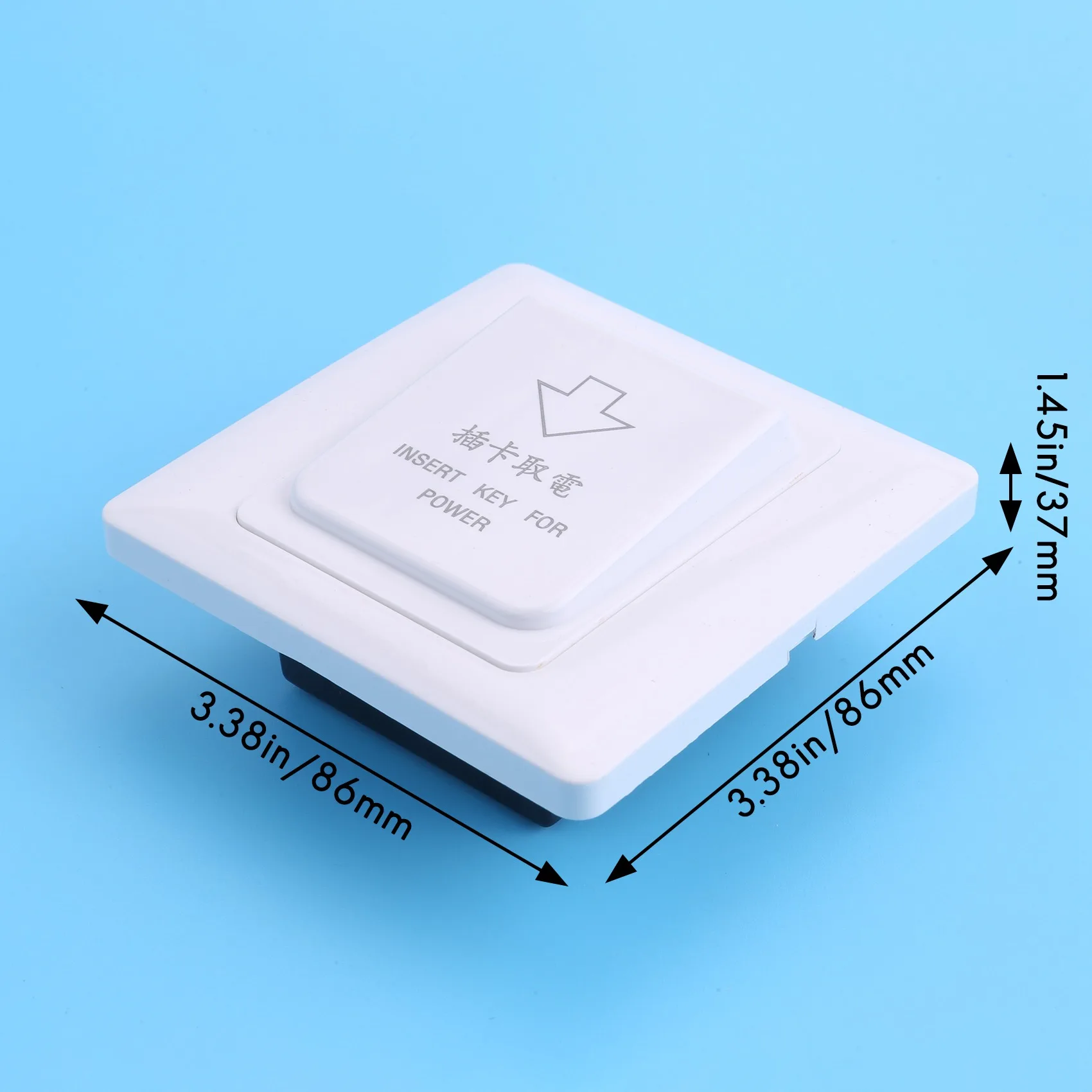 AB25-High Grade Hotel Magnetic Card Switch Energy Saving Switch Insert Key For Power With 3 Card