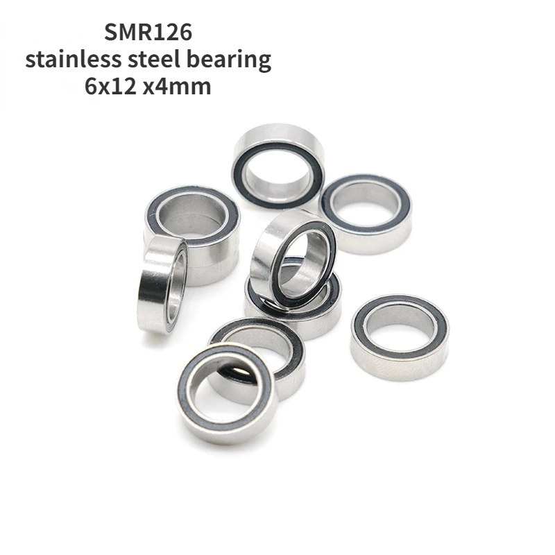 

Supply of SMR126 miniature stainless steel bearings 6x12 x4mm anti rust wall thin deep groove ball bearings