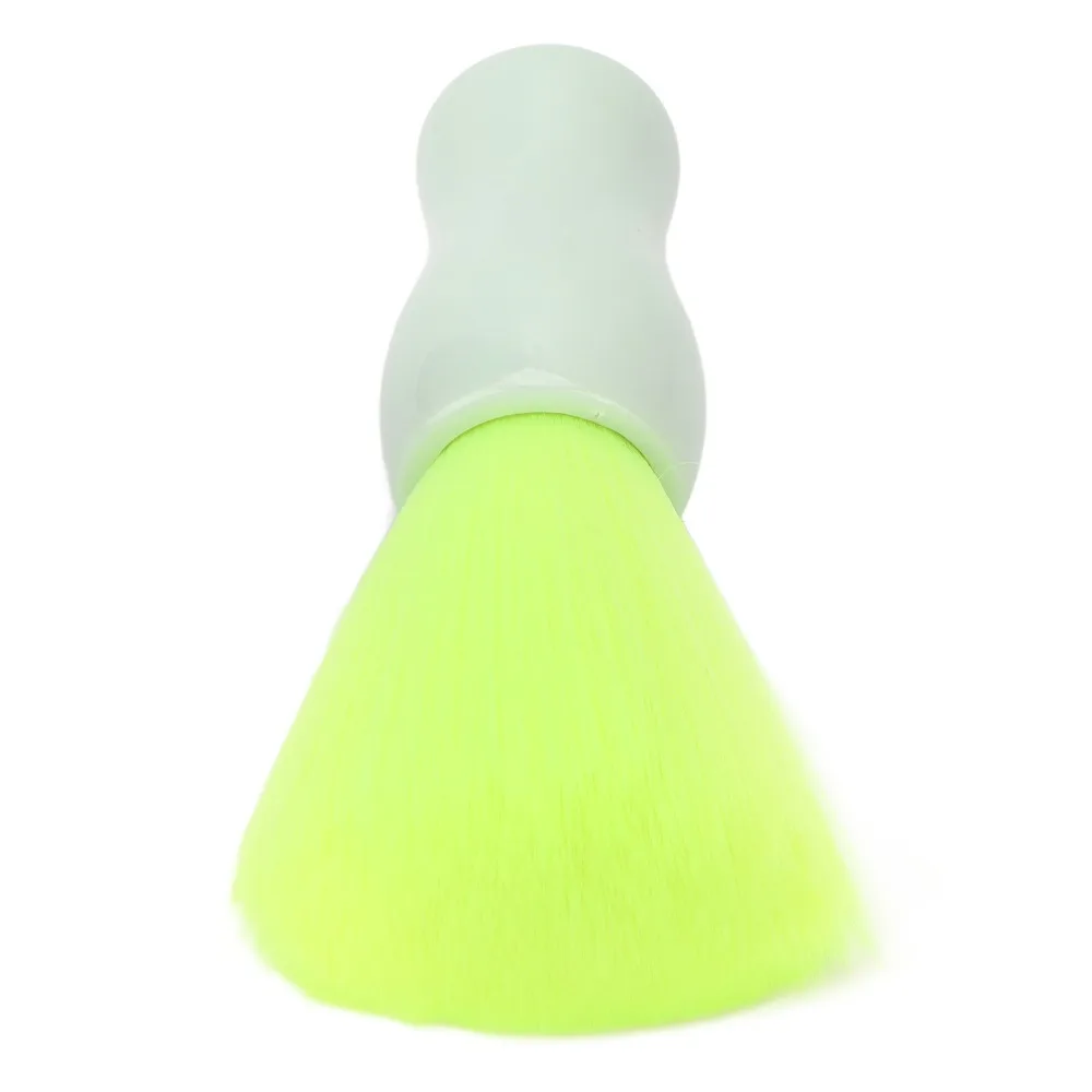 Soft Nylon Bristles Neck Duster Brush Portable Design ABS Material Barber Neck Brush Professional Ergonomic Handle
