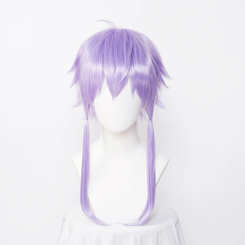 ccutoo Synthetic Yuzuki Yukari Cosplay Costume Wigs Light Purple Hair Heat Resistance Fiber With Free Wig Cap