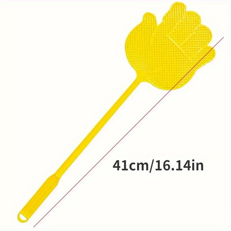 2/4pcs Assorted Color Long Handle Fly Swatters, Made from Sturdy Plastic, Perfect for Summer Mosquito Control. random color.