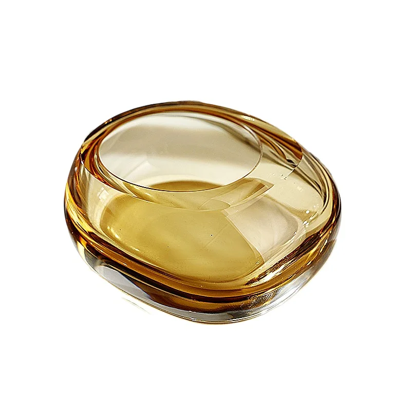 

Creative crystal glass ashtray personalized anti-fly ash household desktop ashtray gift exquisite ornament