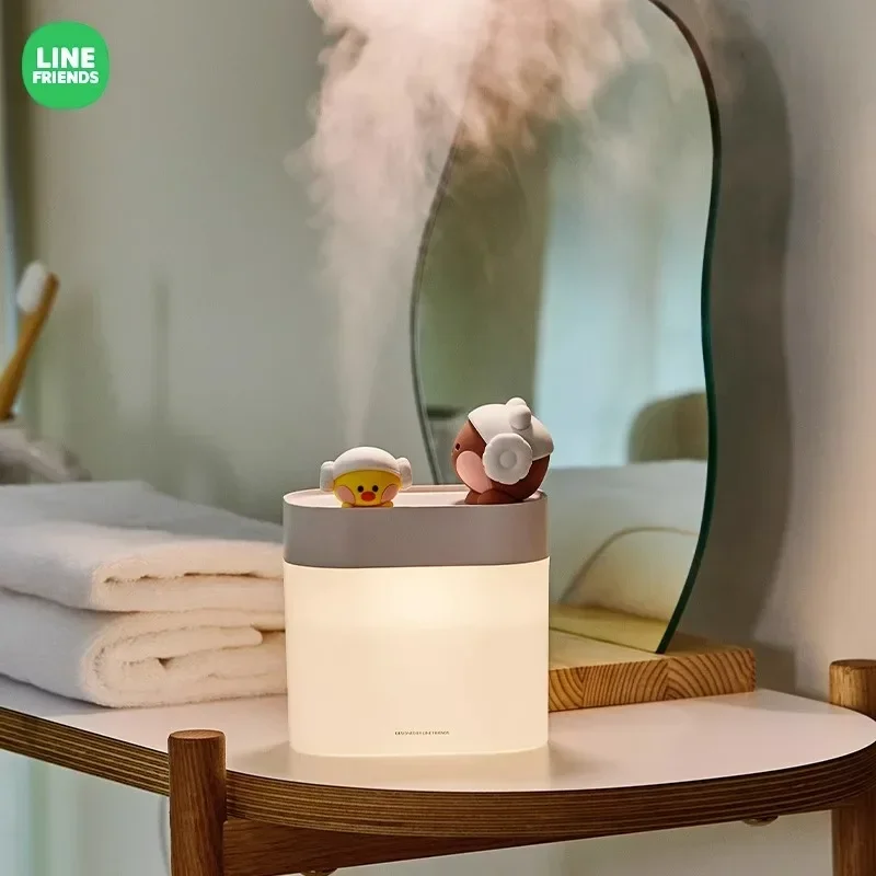 

Line Friends Minini Series Humidifier Kawaii Bnini Cute Spray Cartoon Office Humidifying Air Purifier Anime Desktop Decorations