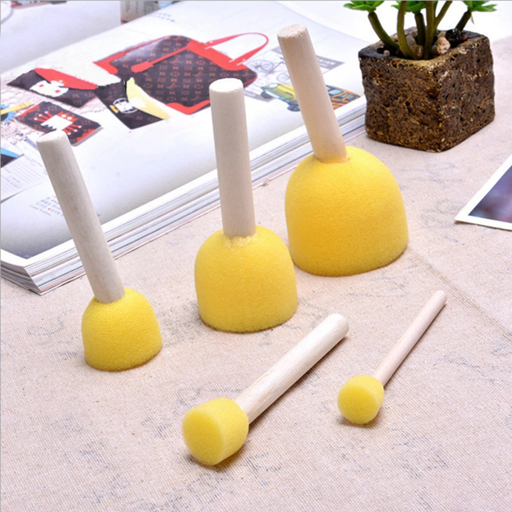 

5 Pcs Graffiti Tool Face Paint Sponges Toddler Painting Craft Daubers Art Brush