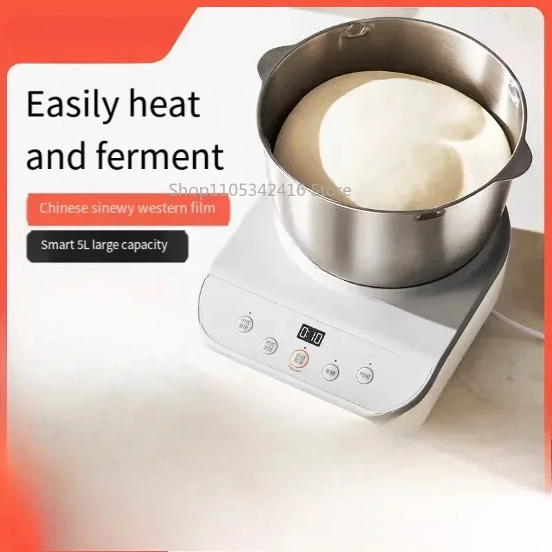 Small Household Dough Mixer, Fully Automatic Kneading & Fermentation All-in-One Chef Machine for Dough Stirring