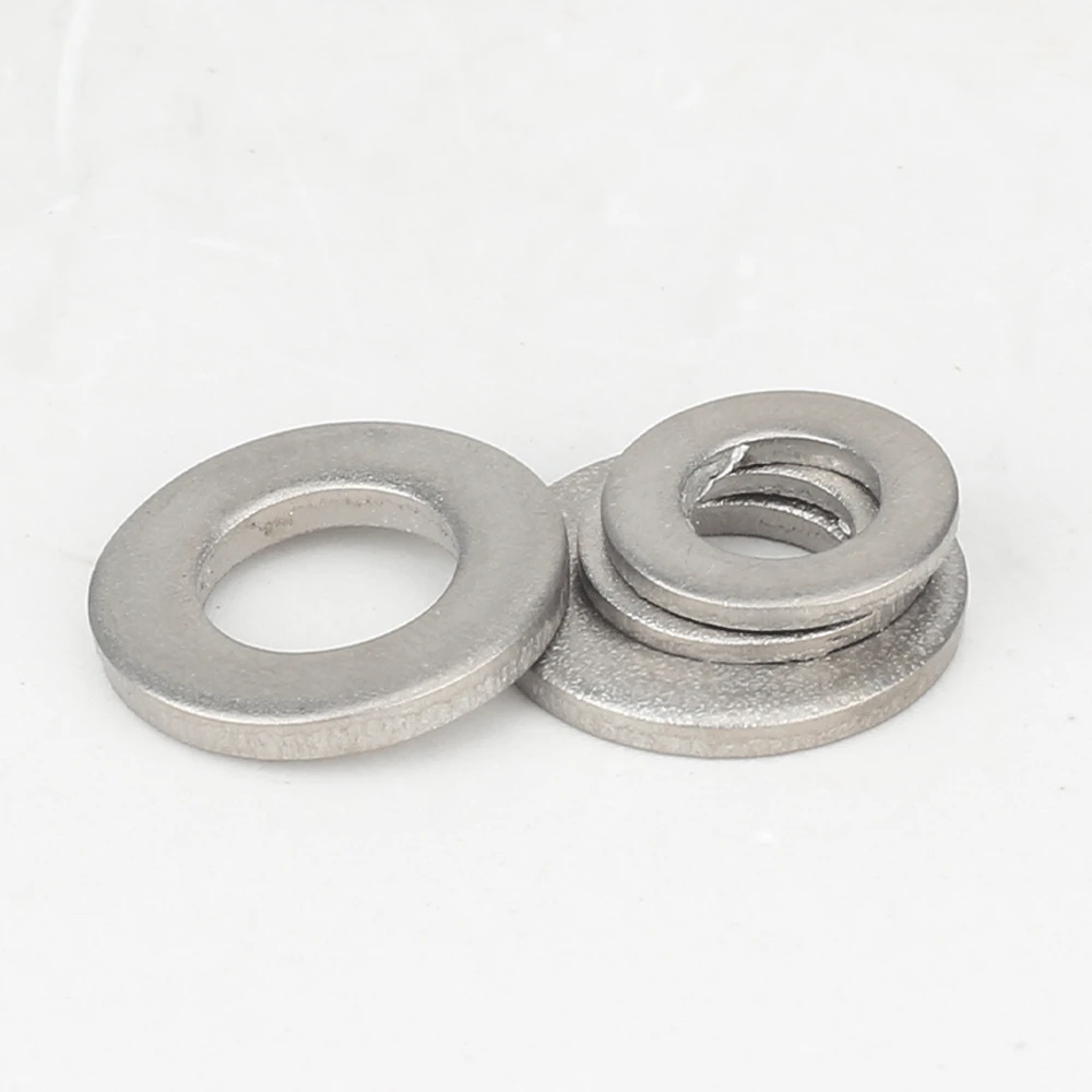 2/10 Pcs TA2 M2.5 M3 M4 M5 M6-M12 M20 Pure Titanium Oversized Flat Pad Broaden Thickening Washer Titanium Flat Widen Washer Ti