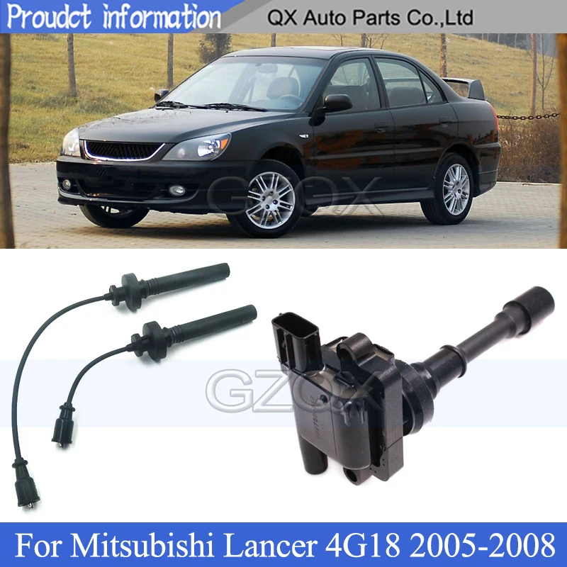 CAPQX Ignition Coil and Ignition For Mitsubishi Lancer 4G18 2005 2006 2007 2008 Ignition Wire Set