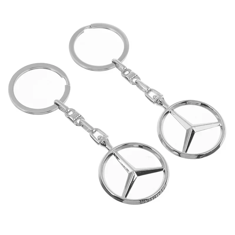 Metal Car Logo Key Chain Holder Keyring Pandant for Mercedes Benz W205 W206 W210 W211 W212 E200 E260 E300 CLA CLS GLK GLA SLS ML