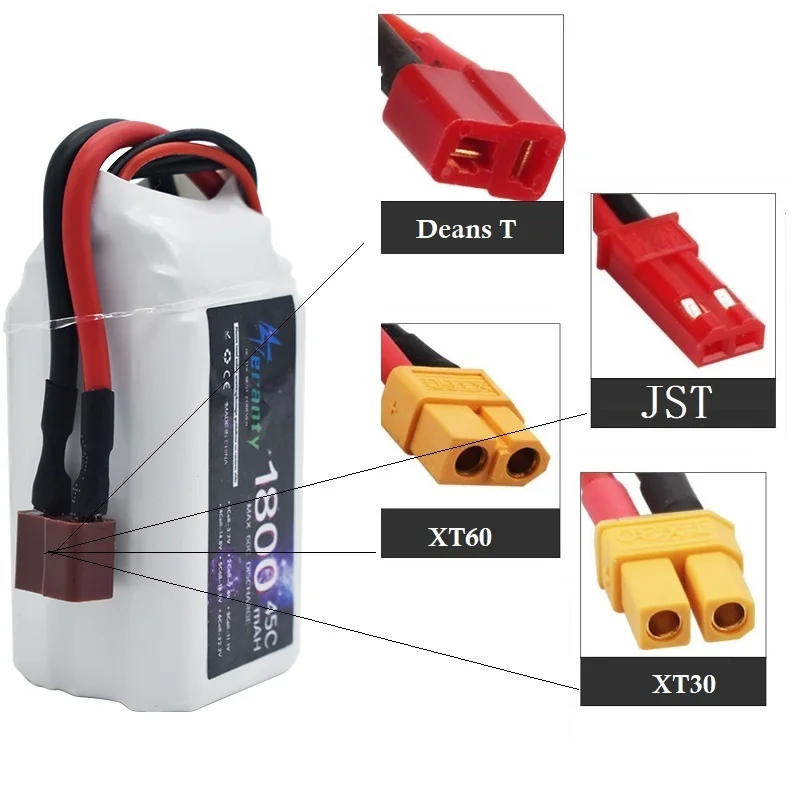 TERANTY 11.1V 1800mah 45C akumulator LiPo do helikoptera RC Quadcopter FPV części do dronów wyścigowych z wtyczką XT60 bateria 3S