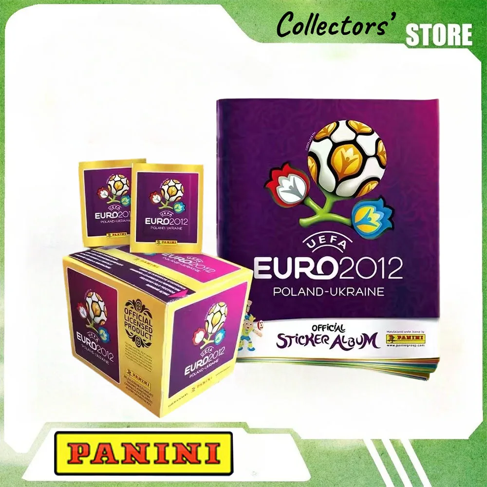 Panini 2012Vintage European Football Collectible Stickers Complete Unopened Box Rare Holographic Sticker Fan Hobby Souvenir Gift