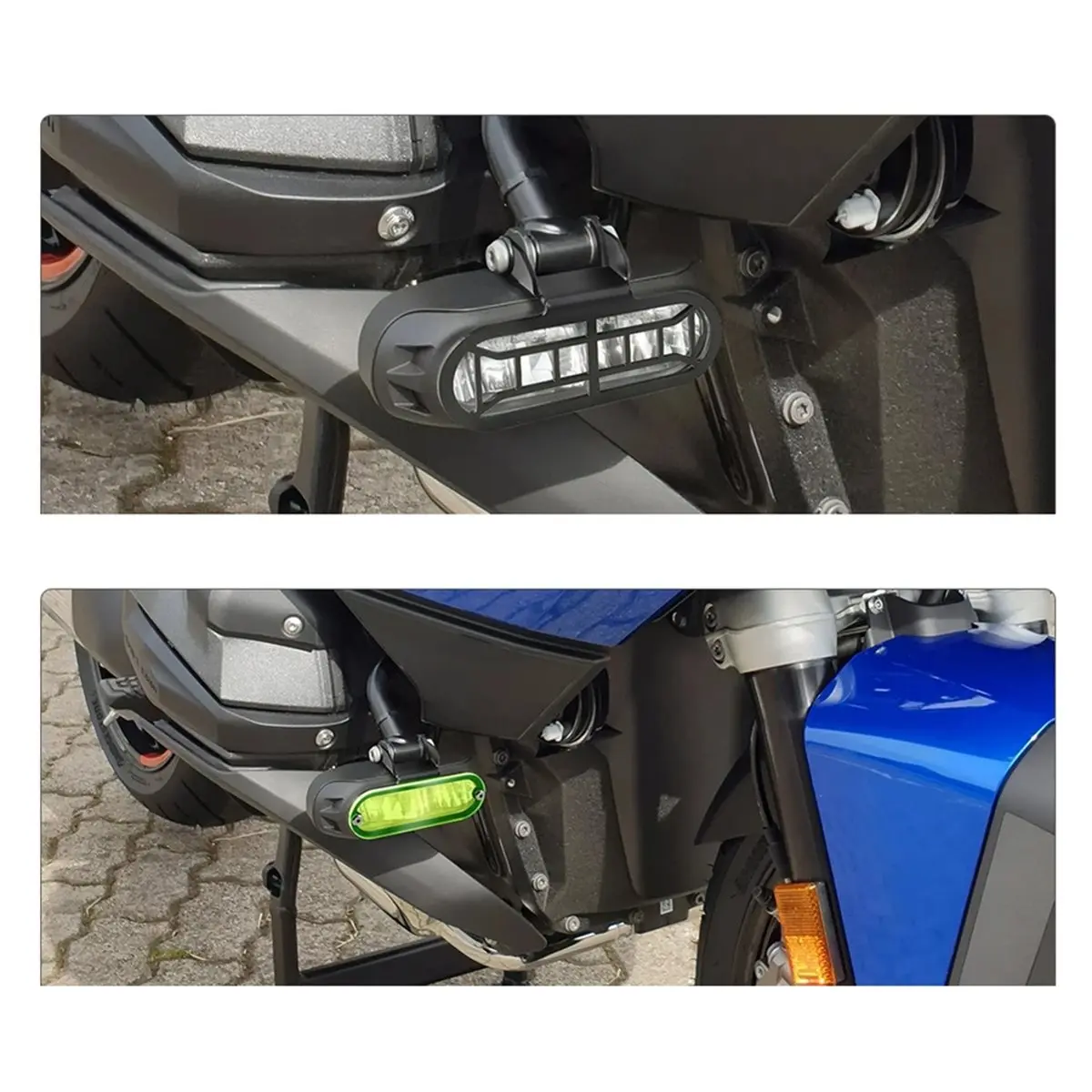 #62Z (Black & Transparent)Motorcycle LED Headlight Spotlights Fog Lights Protection Cover B,Automotive Parts & Accessories