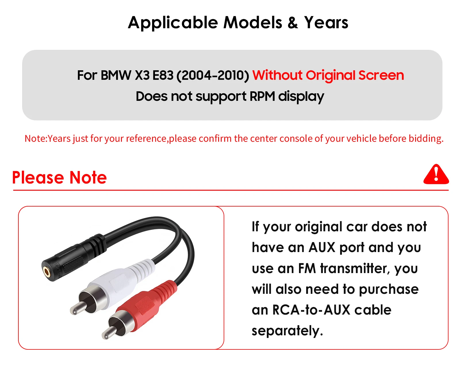 Android 14 Car Intelligent Systems for BMW X3 E83 (2004-2010) Without Original Screen Support TPMS Wireless Carplay Android Auto