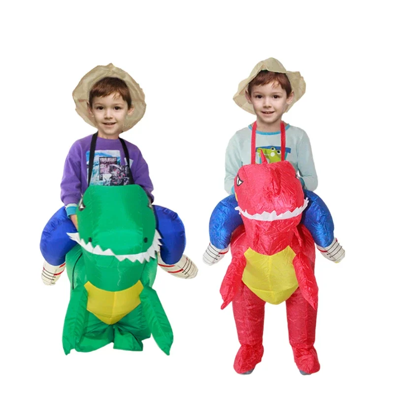 Bambini festa di Halloween Cosplay animale bambini vestito vestito animale dinosauro gonfiabile vestito ragazzi ragazze vestito 80-140cm