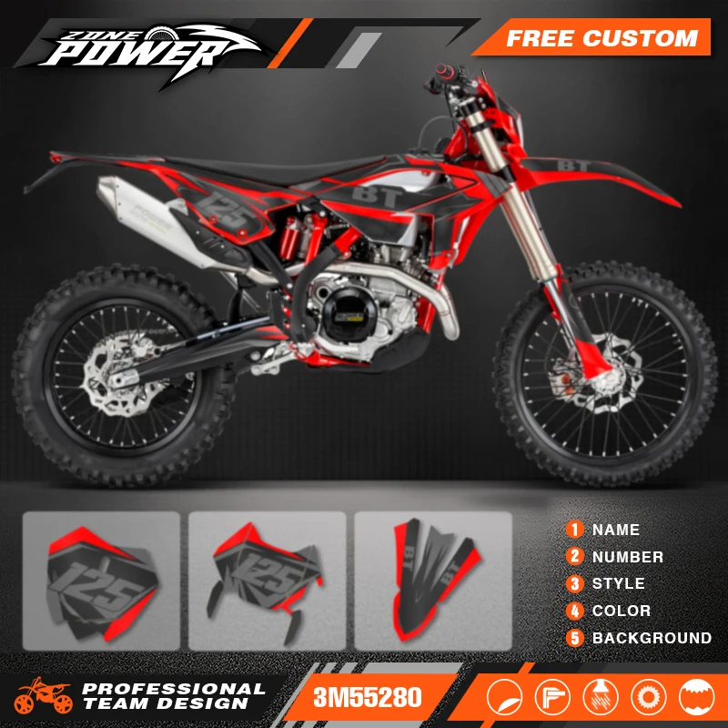 

Powerzone Custom Backgrounds Graphics Decals Sticker Kits for Beta RR ENDURO 125 200 250 300 350 390 430 480 2023 2024 2025 02