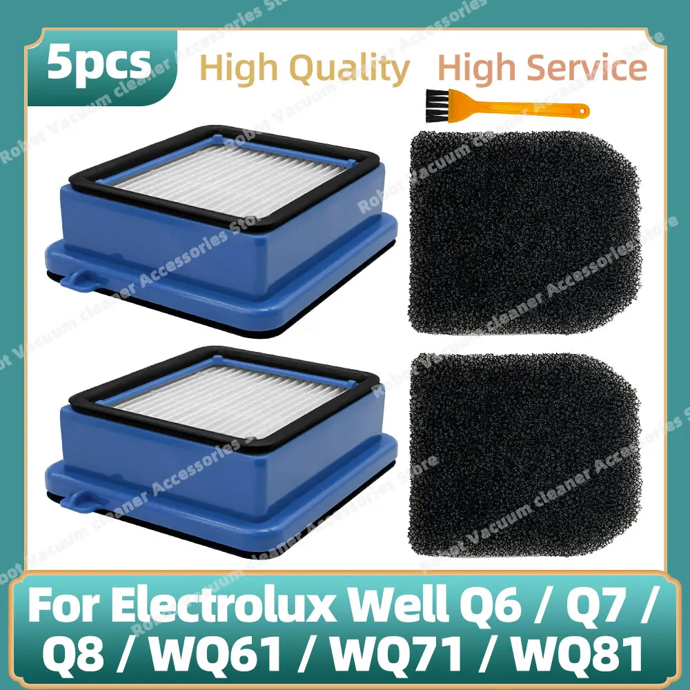 Compatible For ( Electrolux Q6 Q7 Q8 WQ61 / WQ71 / WQ81 ) Vacuum Cleaner Washable Hepa Efficient Filter Parts Accessories