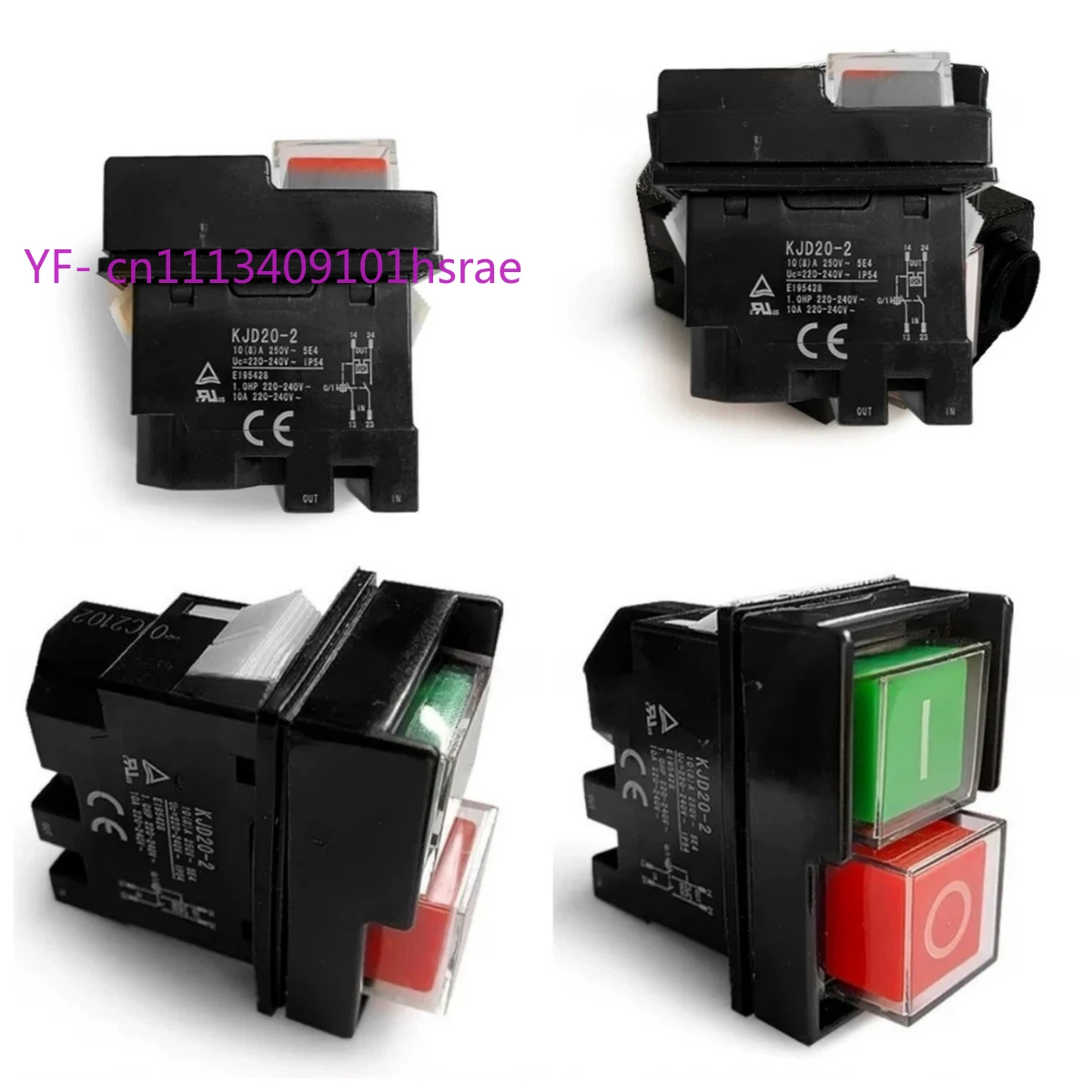 

Electromagnetic Switch KJD20-2 250V 12A NVR Safety Switch Power Tool Replacement Parts