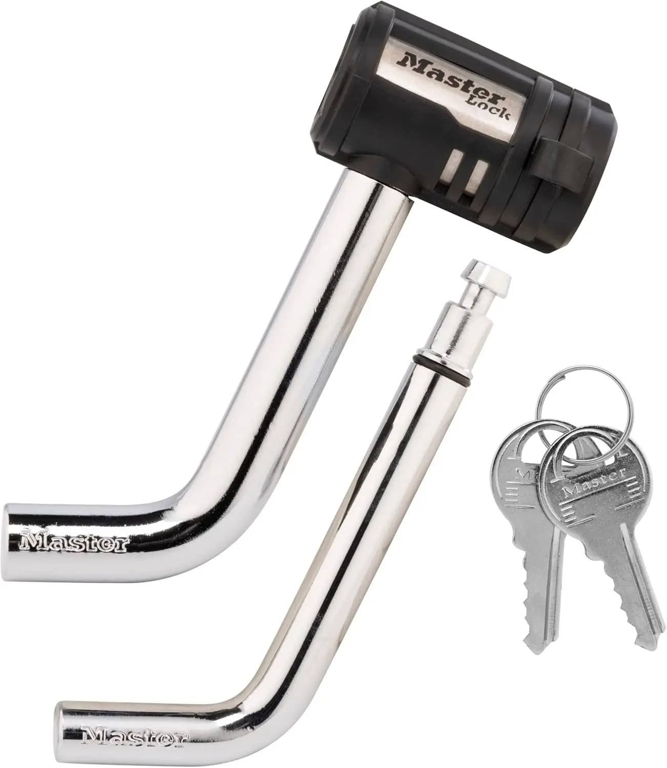 

Всепогодный замок-фиксатор для прицепа с ключами, 1/2 дюйма и 5/8 дюйма. Поворотная головка для защиты прицепов и автодомов