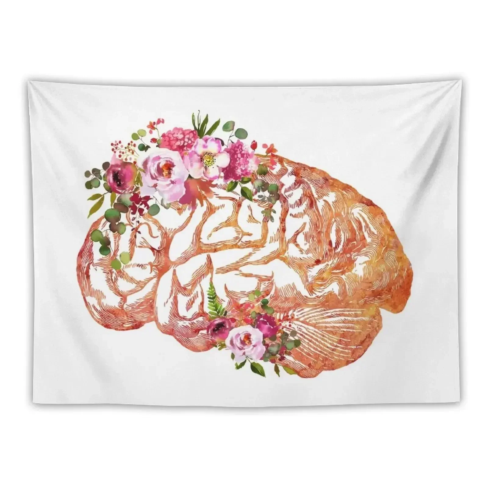 

Human Brain Tapestry Home Decor Aesthetic Carpet Wall Tapestry