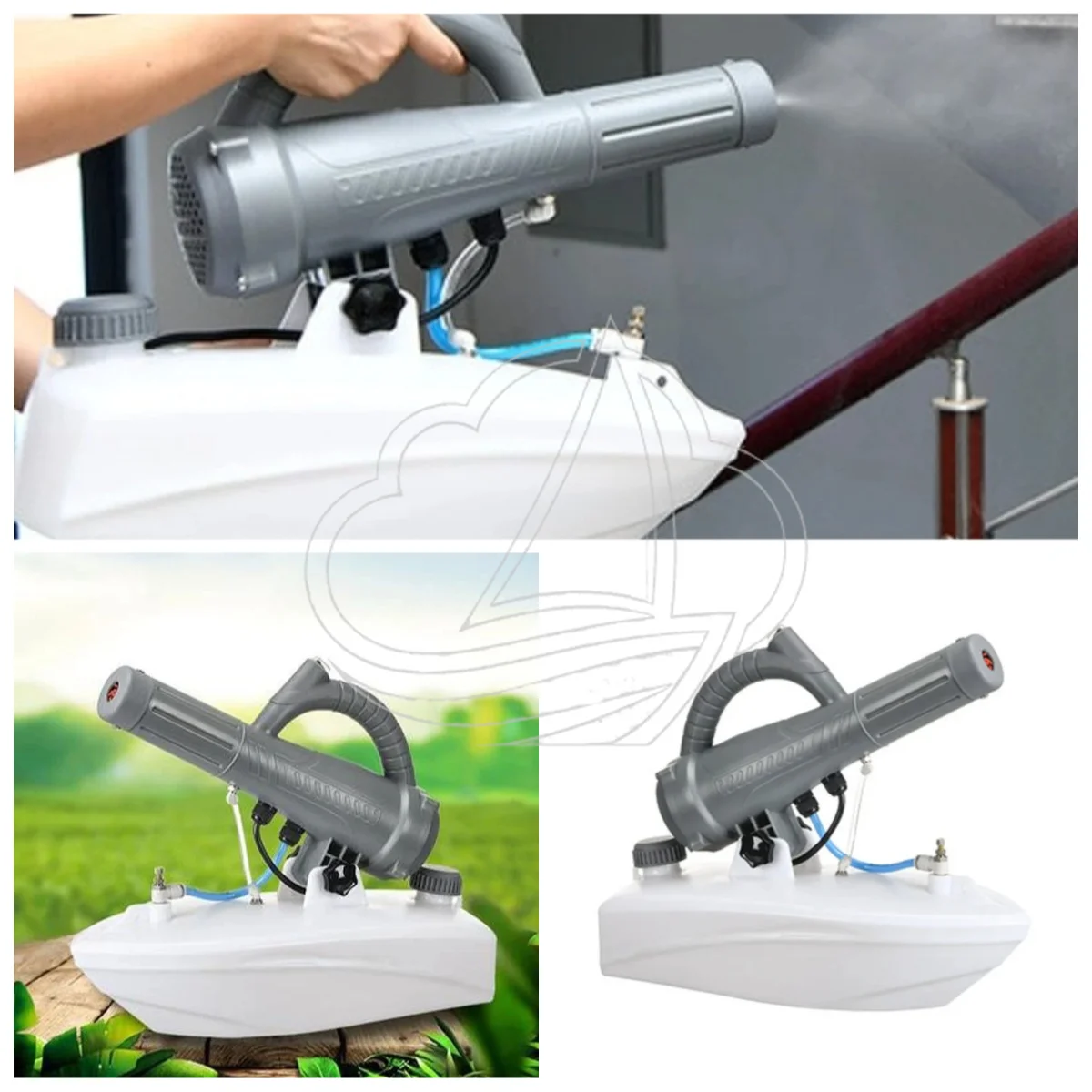 Electric 5L ULV Fogger, Portable Ultra-Low Volume Atomizer Sprayer for Pesticide Mist Blower Humidifier Disinfection