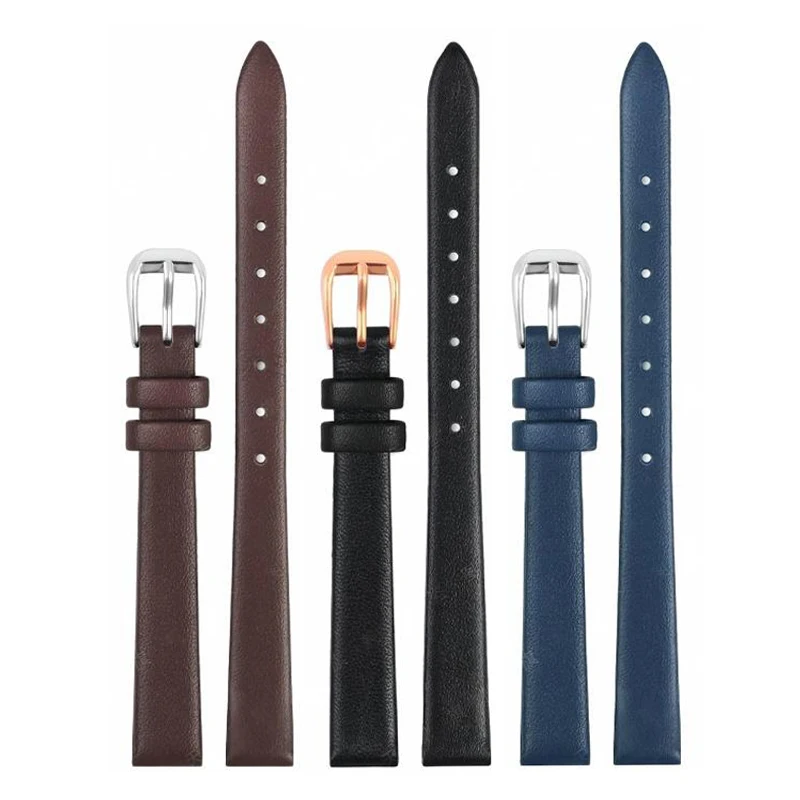 حزام ساعة جلدي سوار حريري لتيسو 1853 T058 T 058109 إكسسوارات ساعة سيكو فوسيل جيما للسيدات بسوار جلدي 9 ملم