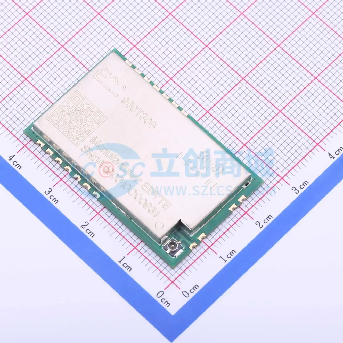 2pcs E22-900T30S SMD 40.5x25mm 30dBm UART LoRa Wireless RF Transceiver Module