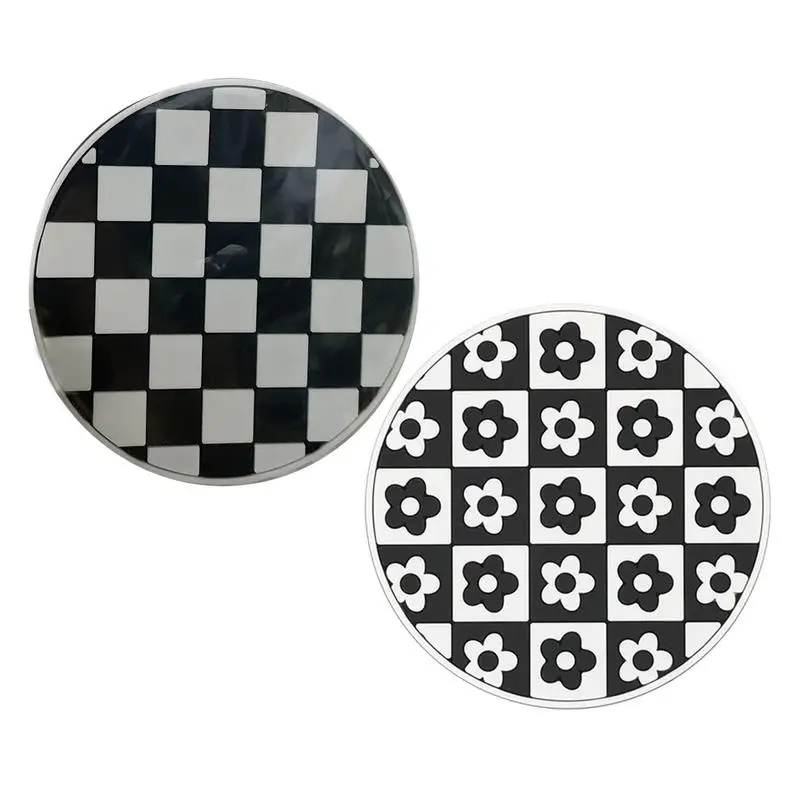 Cup Holder Drink Pad Vehicle Cup Coaster automotive non slip plaid cup coaster vehicle dust proof Plaid Texture auto decors