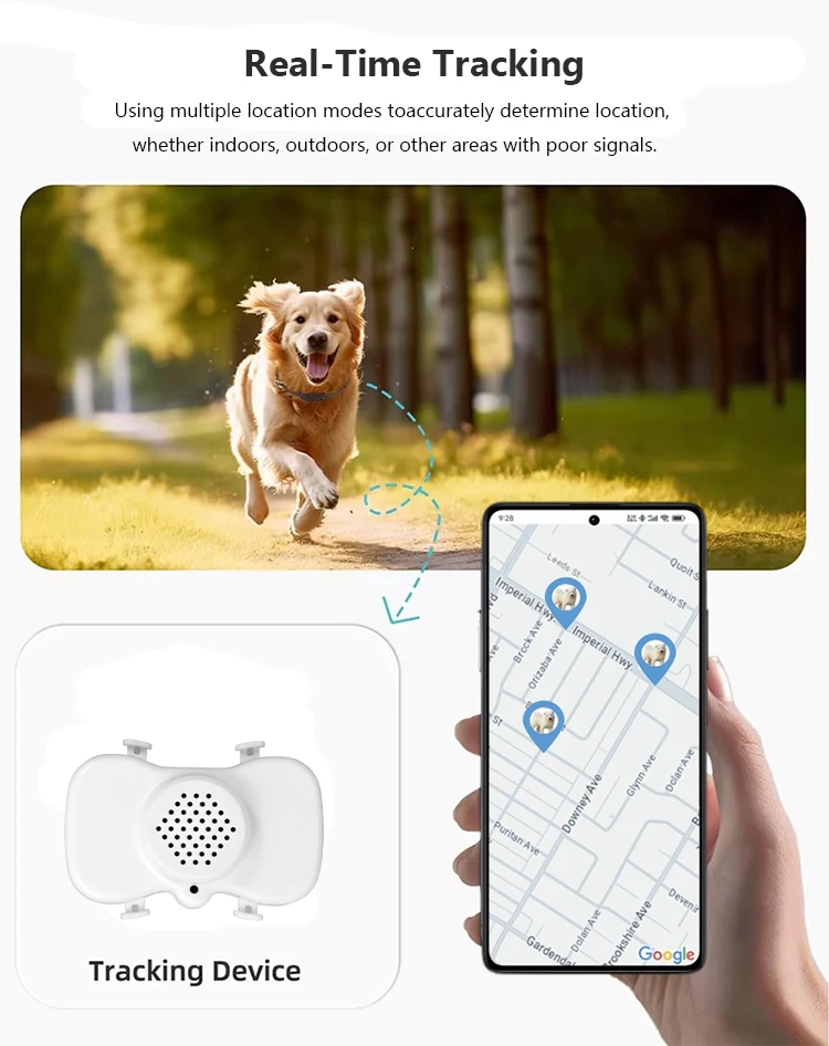 Xexun X12 Localización en tiempo Real Rastreador de mascotas IP68 Impermeable Geo-valla 4G GPS Seguimiento satelital para mascotas Dispositivo de seguimiento de perros y gatos