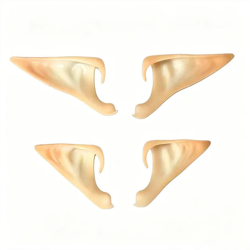 Anime Game Elf Fairy Ears Cosplay Party Movie Costume Gothic Pixie Princess Soft Latex Shapeable Accessories Halloween Props